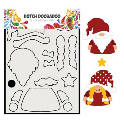 Dutch DooBaDoo  Card Art Schablone - Built up Gnome